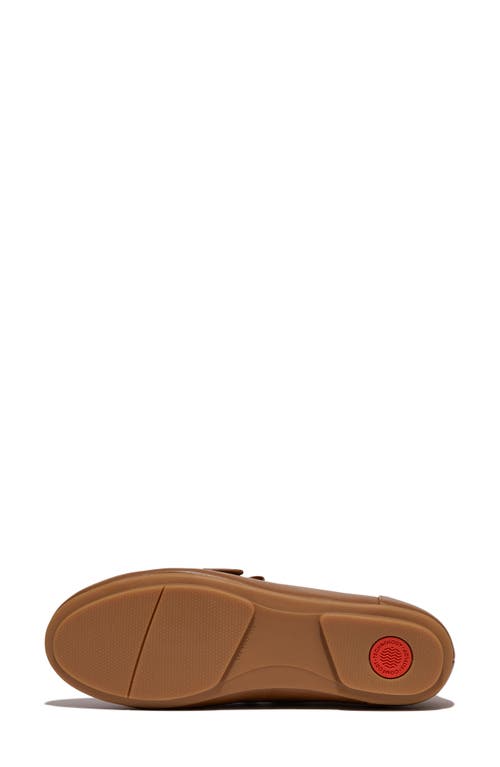 Fitflop Allegro Fringe Buckle Leather Loafer In Brown