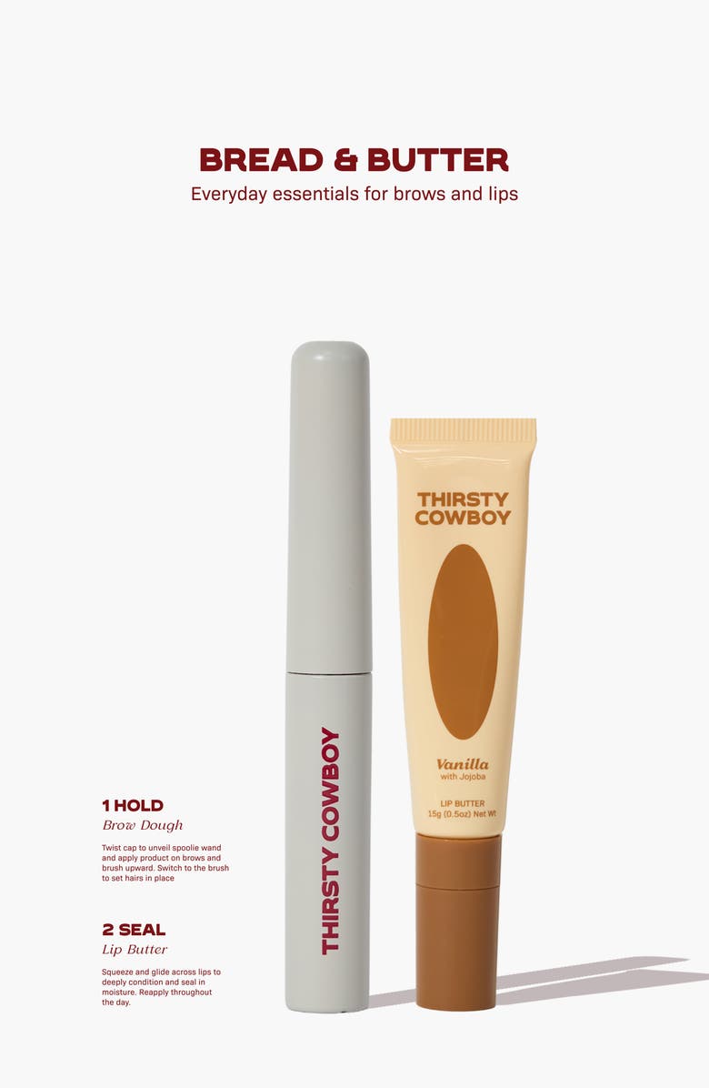 Thirsty Cowboy Bread & Butter Brow Gel & Lip Balm Set $38.95 Value, Alternate, color,