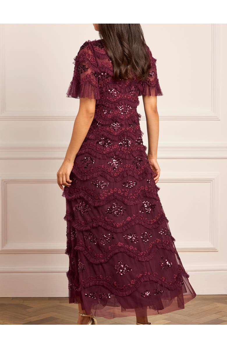 Needle 
Thread Daisy Wave Ankle Gown, Alternate, color, Claret