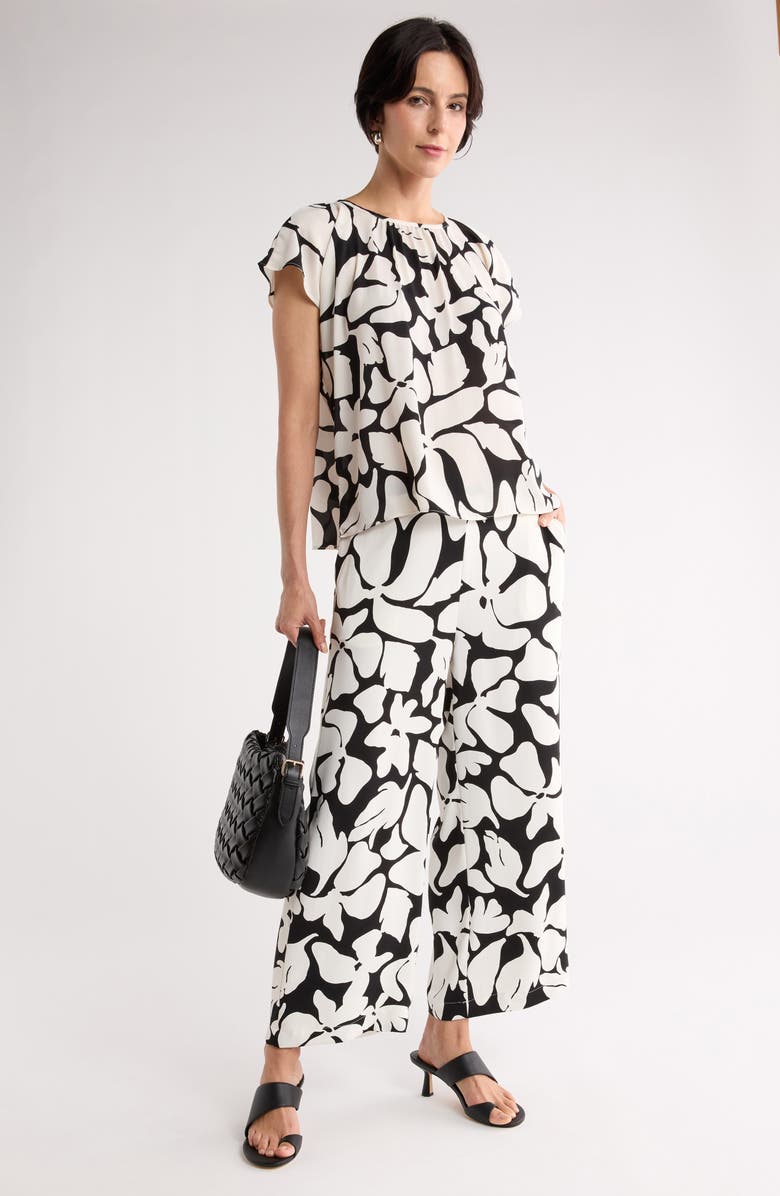 NORDSTROM RACK Wide Leg Crop Pants, Alternate, color, 