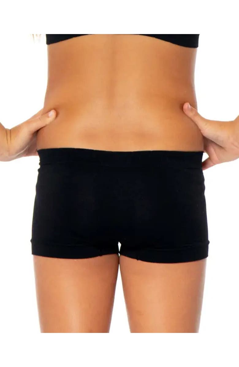 Malibu Sugar Bundle of four boy shorts - Big Kid, Alternate, color, Black, Gray, Nude & White