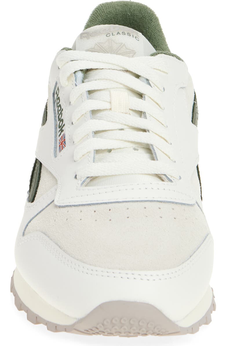 Reebok Classic Leather Sneaker, Alternate, color, Chalk/ Chalk/ Breakaway Green