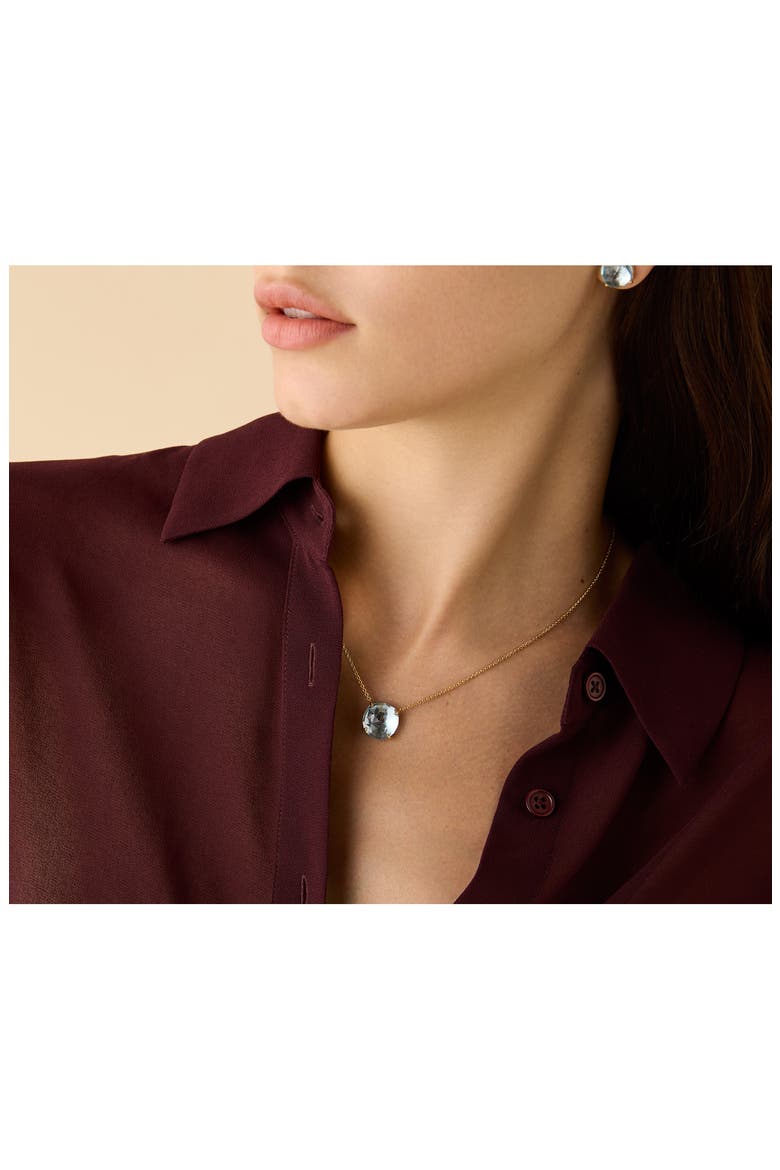 Jaipur 18k Gold Blue Topaz Pendant Necklace, Alternate, color, GOLD