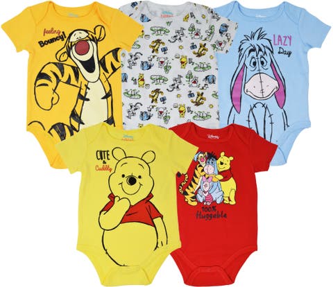 Winnie the Pooh 5-Pack One Piece Bodysuits (Baby)