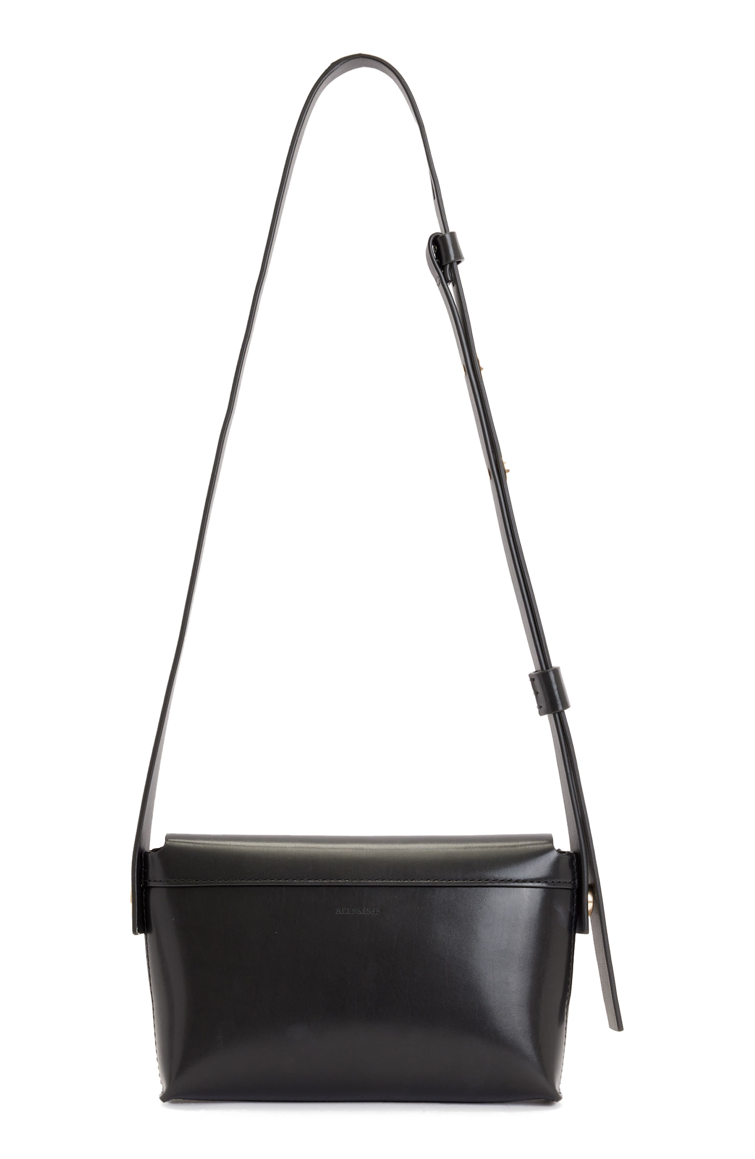 AllSaints Francine Leather Crossbody Bag, Alternate, color, 