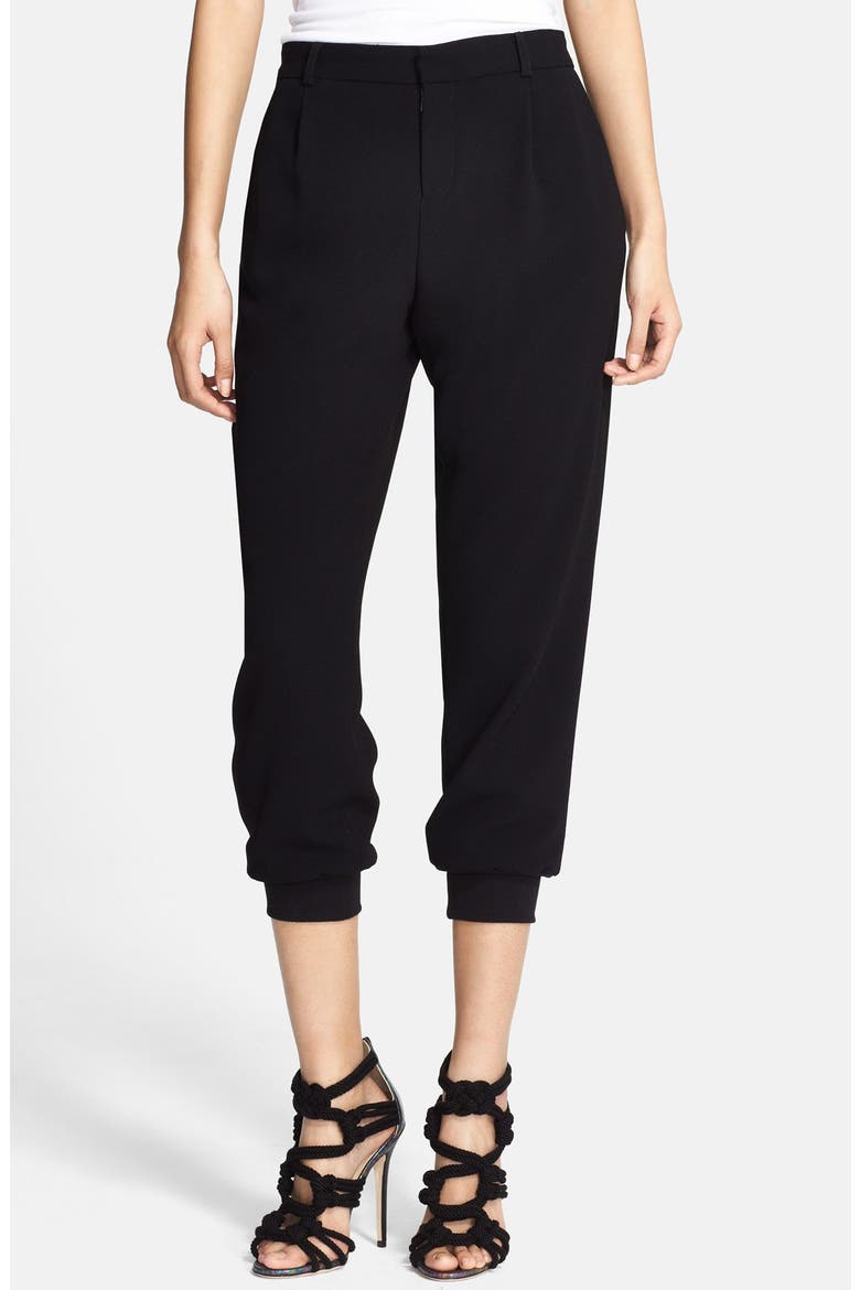 Crop Pants, Main, color, BLACK