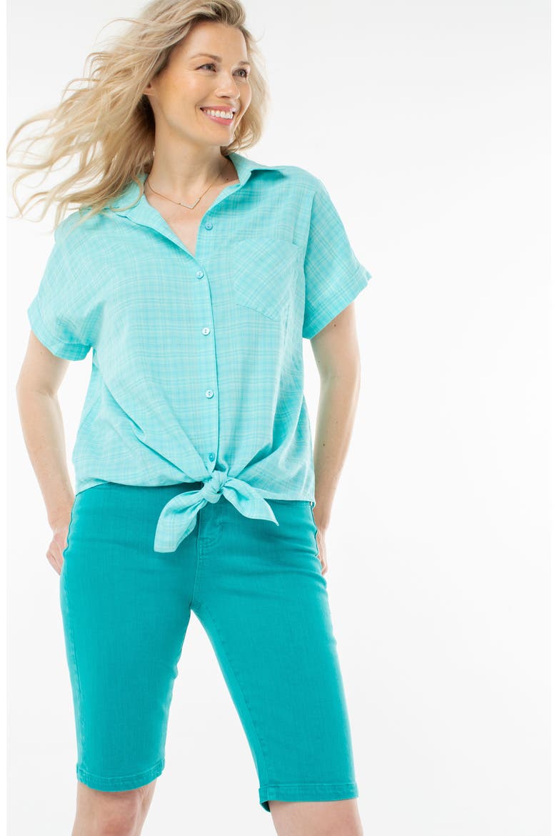 Cruiser Denim Shorts, Alternate, color, TURQUOISE