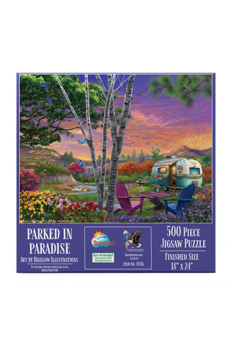 Parked in Paradise 500 piece Jigsaw Puzzle for Adults, Alternate, color, Multicolor