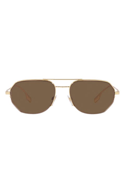 57mm Aviator Sunglasses