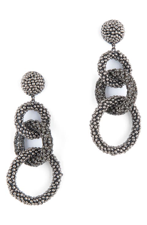 Sienna Embellished Drop Earrings