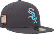 New Era Men's New Era Graphite Chicago White Sox Print Undervisor 59FIFTY Fitted Hat