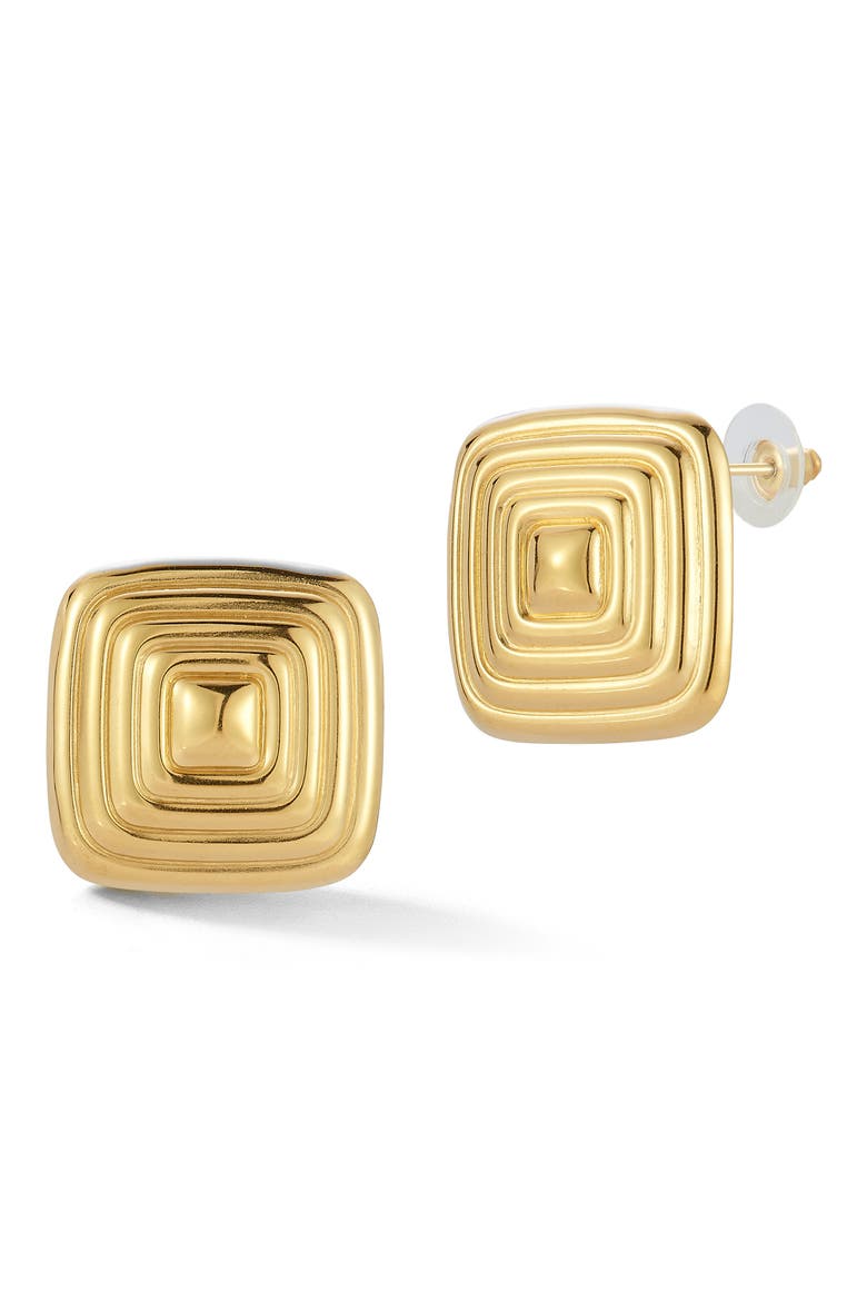 Statement Stud Earrings, Main, color, GOLD