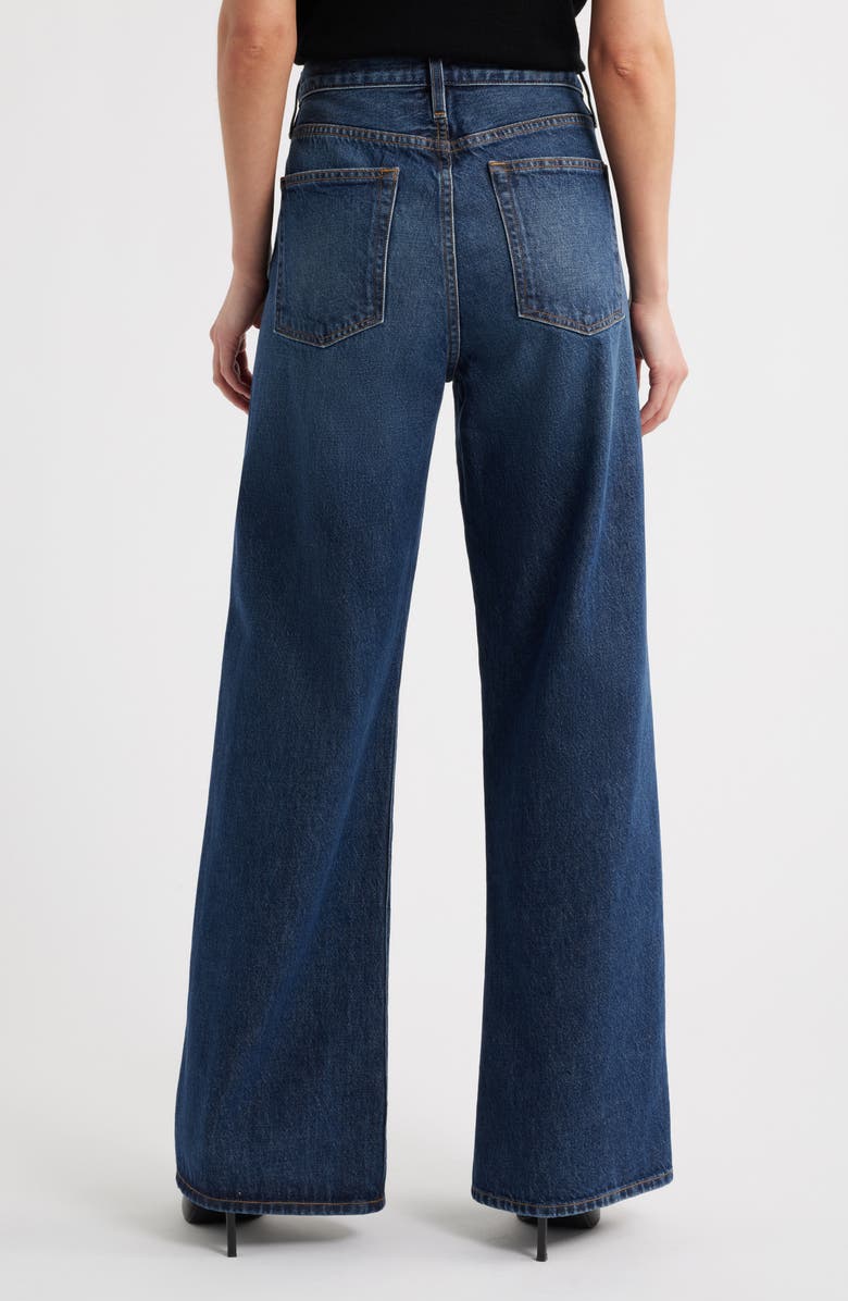 FRAME The Loose High Waist Wide Leg Jeans, Alternate, color, Trooper
