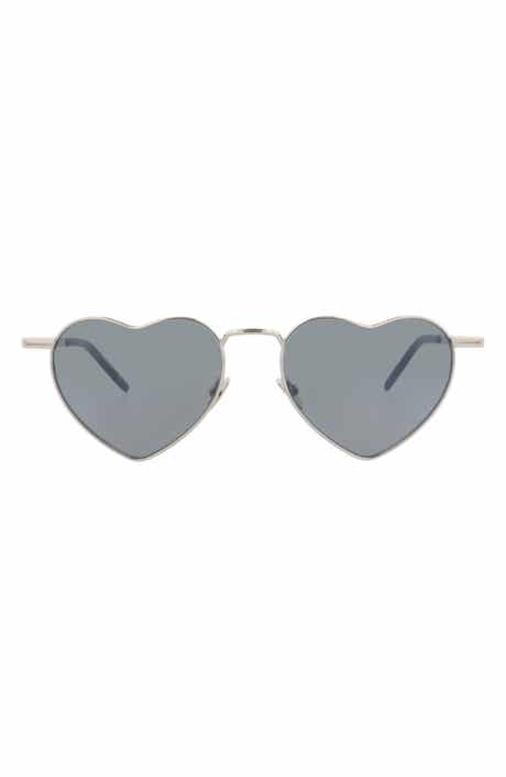 Saint Laurent 52mm Heart Sunglasses
