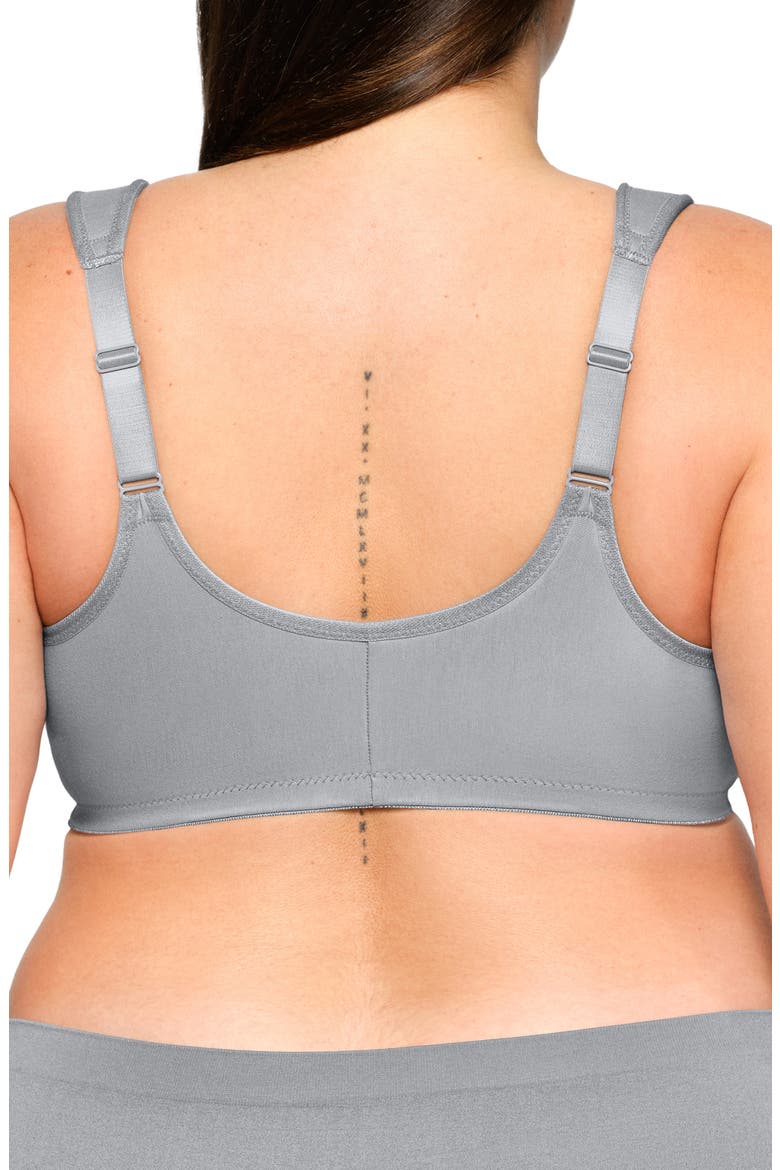 Front Clasp Underwire Bra, Alternate, color, SILVER
