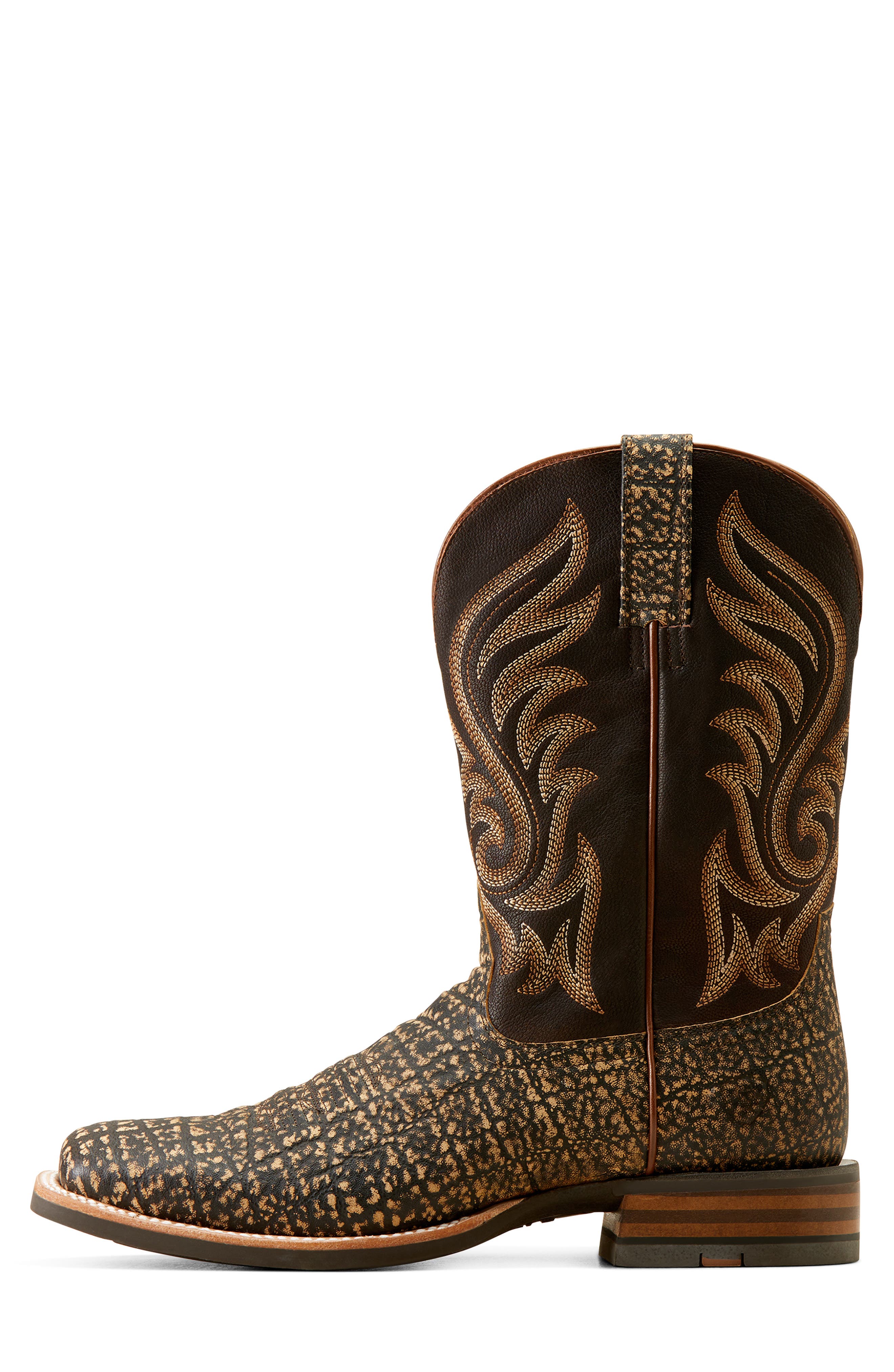 Ariat Cattle Call Western Boot, Alternate, color, Muddy Elephant Print