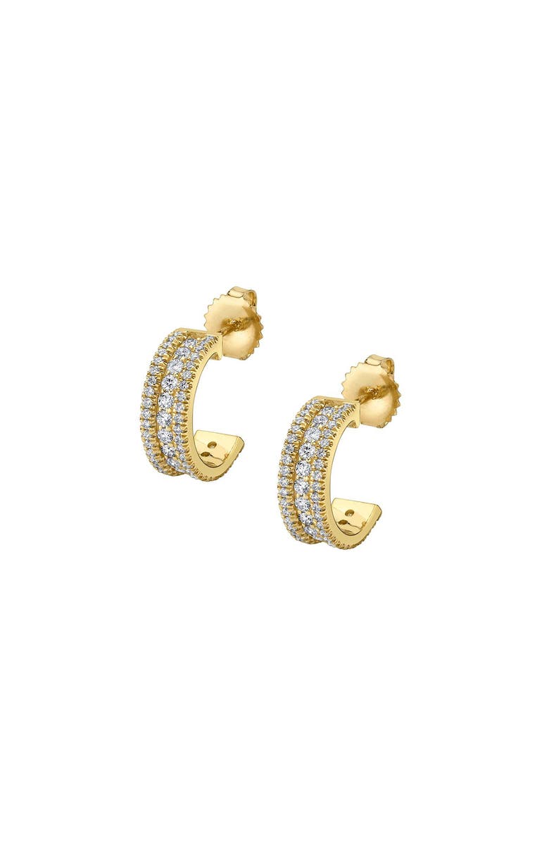 Michael M Europa Huggie Hoop Earring, Main, color, Yellow Gold