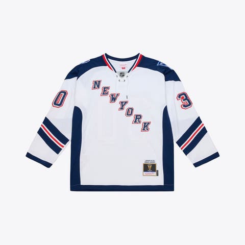 Men's Mitchell & Ness Henrik Lundqvist White New York Rangers 2014 NHL Stadium Series Power Play Jersey