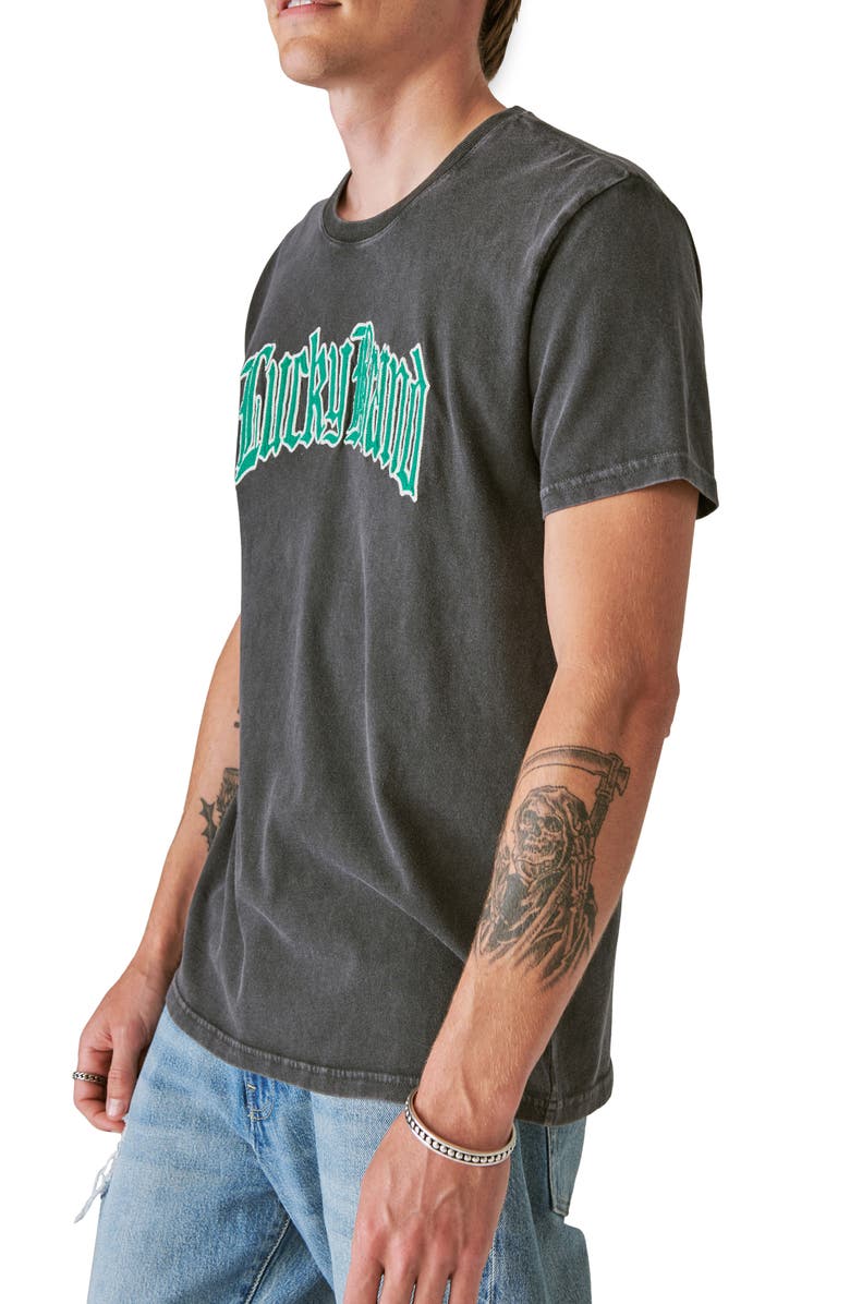 Lucky Brand Gothic Lucky Graphic T-Shirt, Alternate, color, 