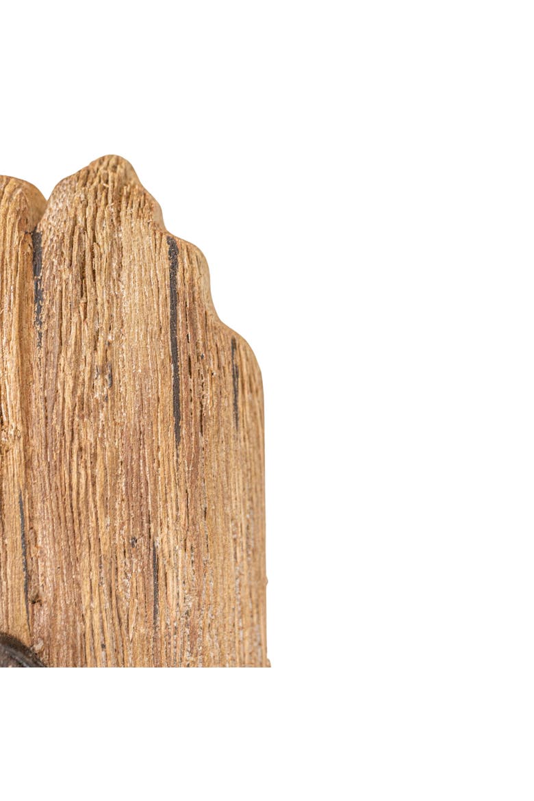 Rustic Wooden & Metal Wall Hook, Alternate, color, Brown