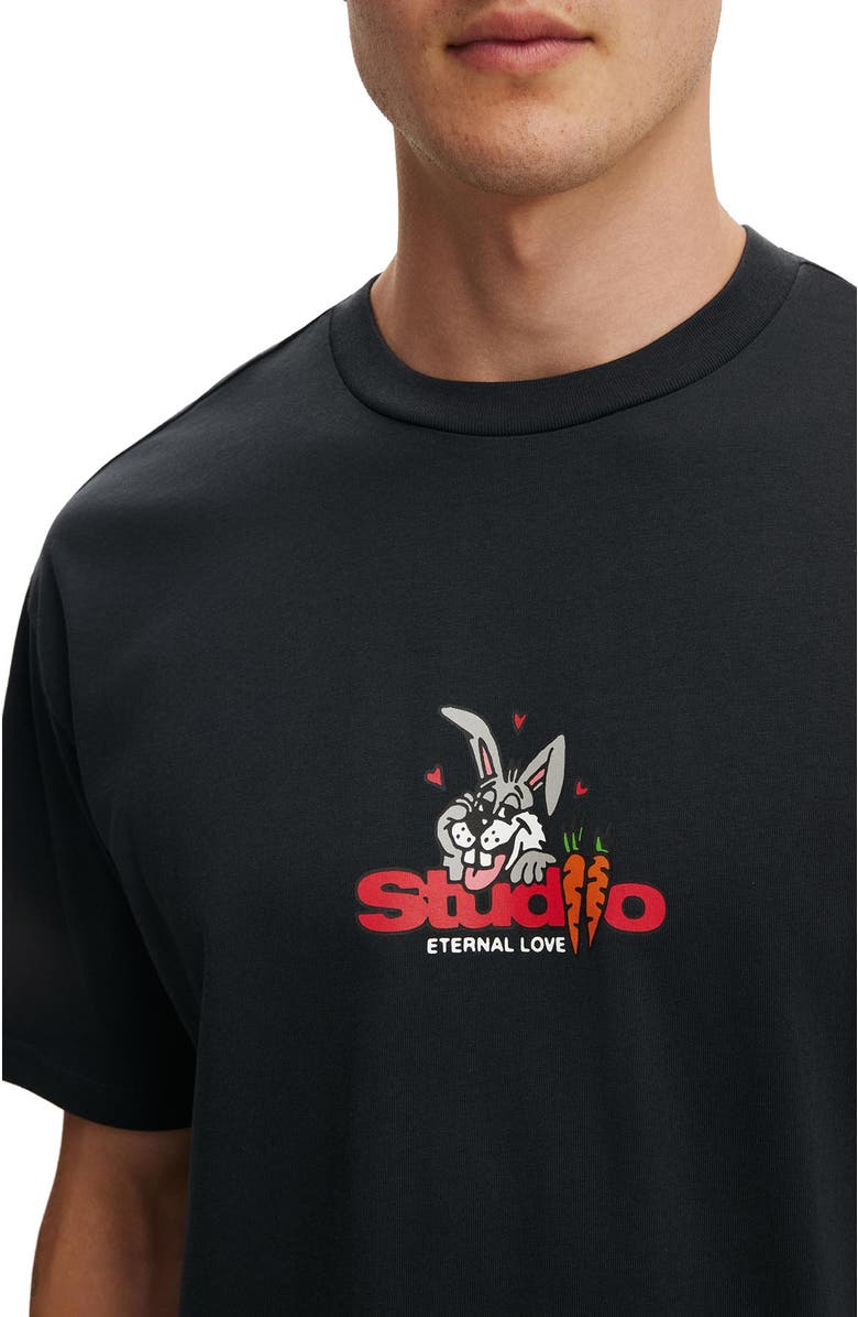 Cotton On Men's Everyday Fit Graphic T-Shirt, Alternate, color, Washed Black  Carrots