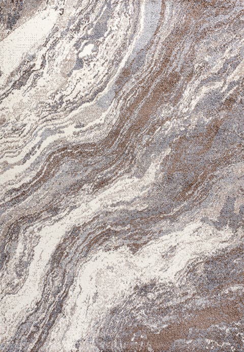 Kassia Contemporary Glam Abstract Marble Area Rug