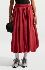 Nike Sportswear Bubble Hem Water Repellent Midi Skirt