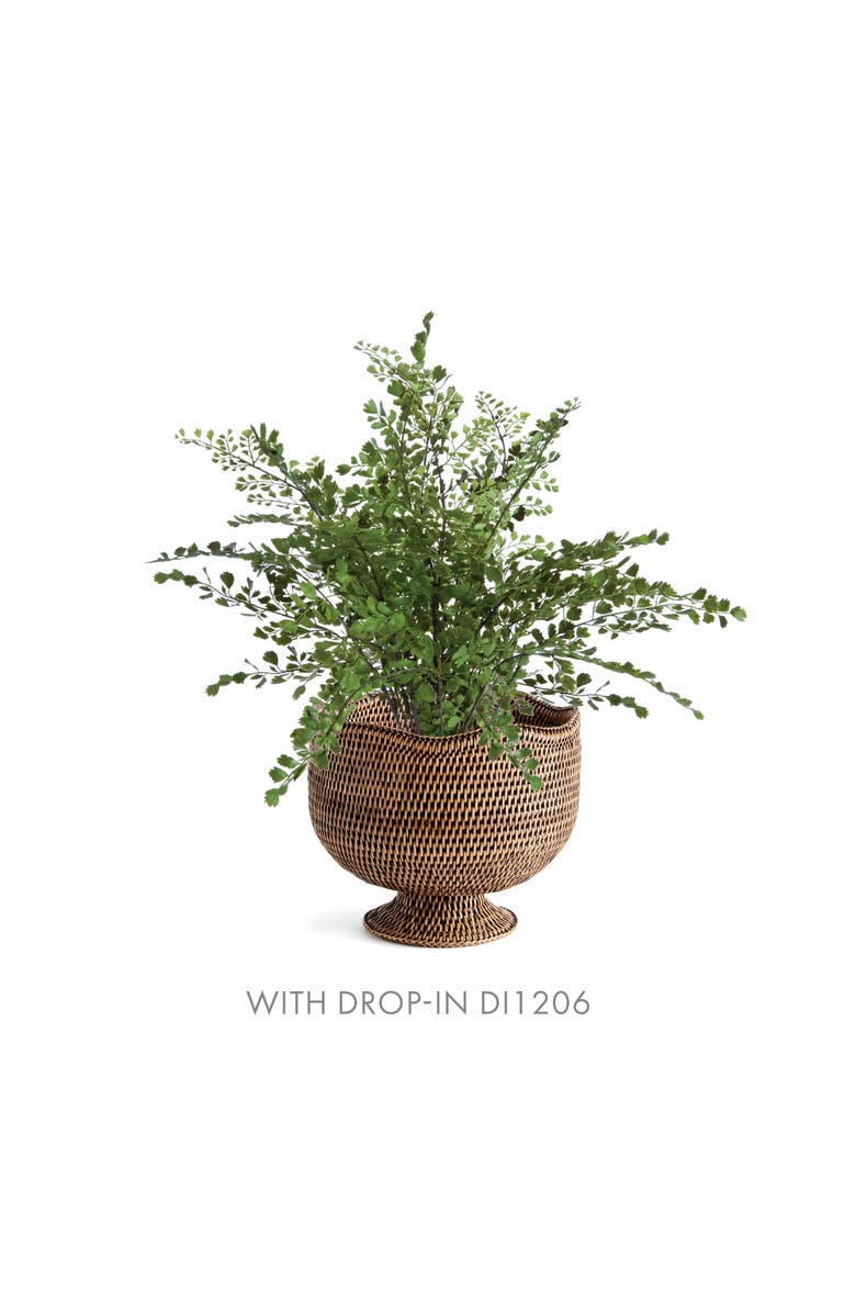 Napa Home & Garden Burma Rattan Footed Cachepot Planter, Alternate, color, Brown