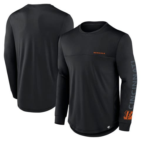 Men's Fanatics Black Cincinnati Bengals Blackout Long Sleeve T-Shirt