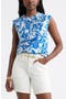  Ivory- Blue Ellie Blossom