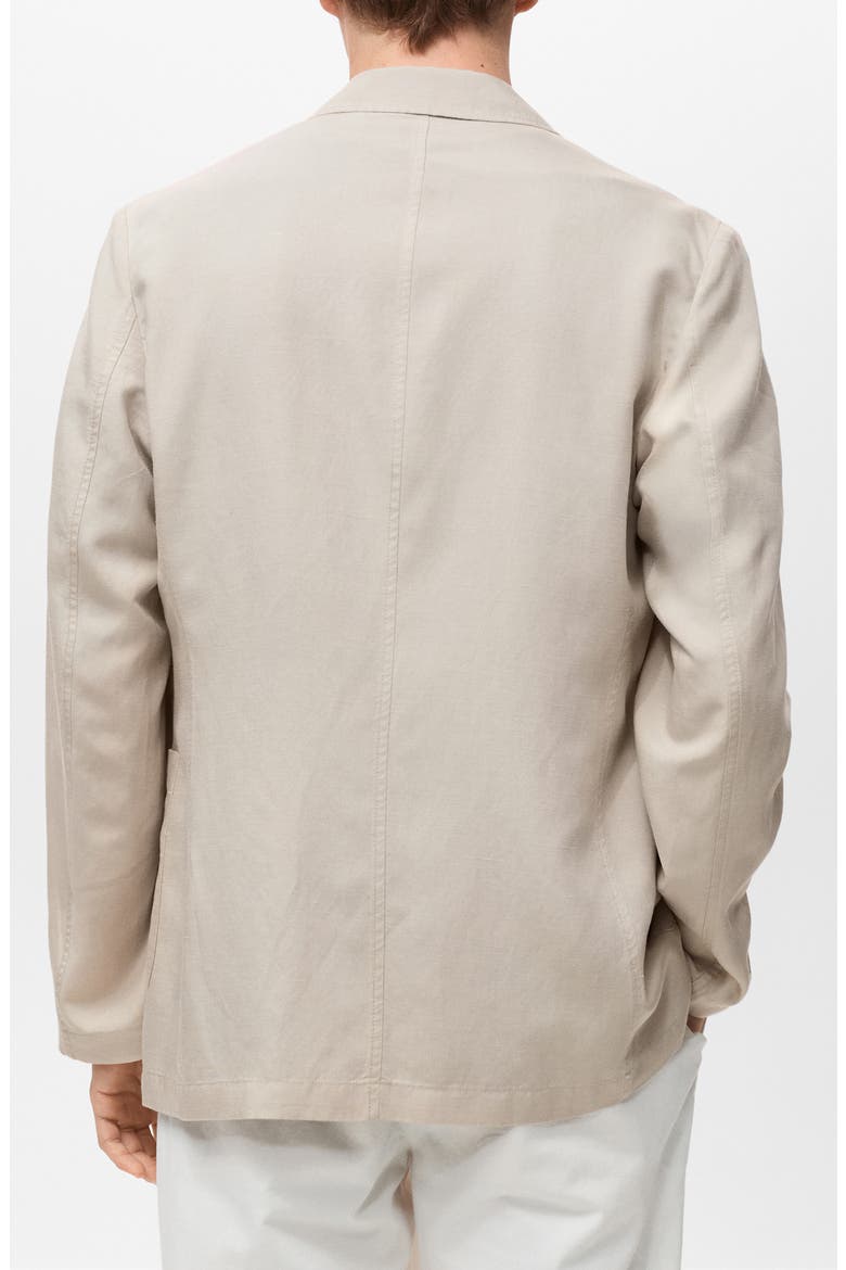 Slim Fit Slub Lyocell & Linen Suit Jacket, Alternate, color, LIGHT BEIGE