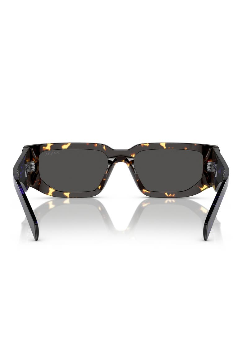 56mm Rectangular Sunglasses, Alternate, color, NET GRAY