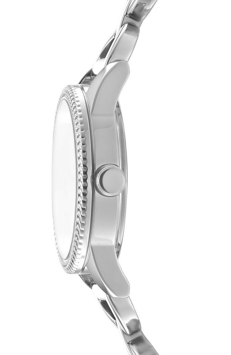 DKNY Open Link Bracelet Watch, 26mm, Alternate, color, Black