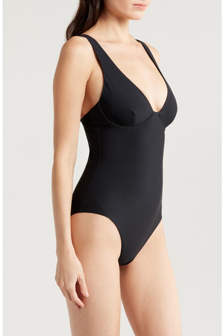 Grace Underwire One-Piece Swimsuit, Alternate, color, BLACK