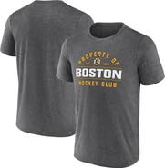 FANATICS Men's Fanatics Heather Charcoal Boston Bruins Property Of T-Shirt