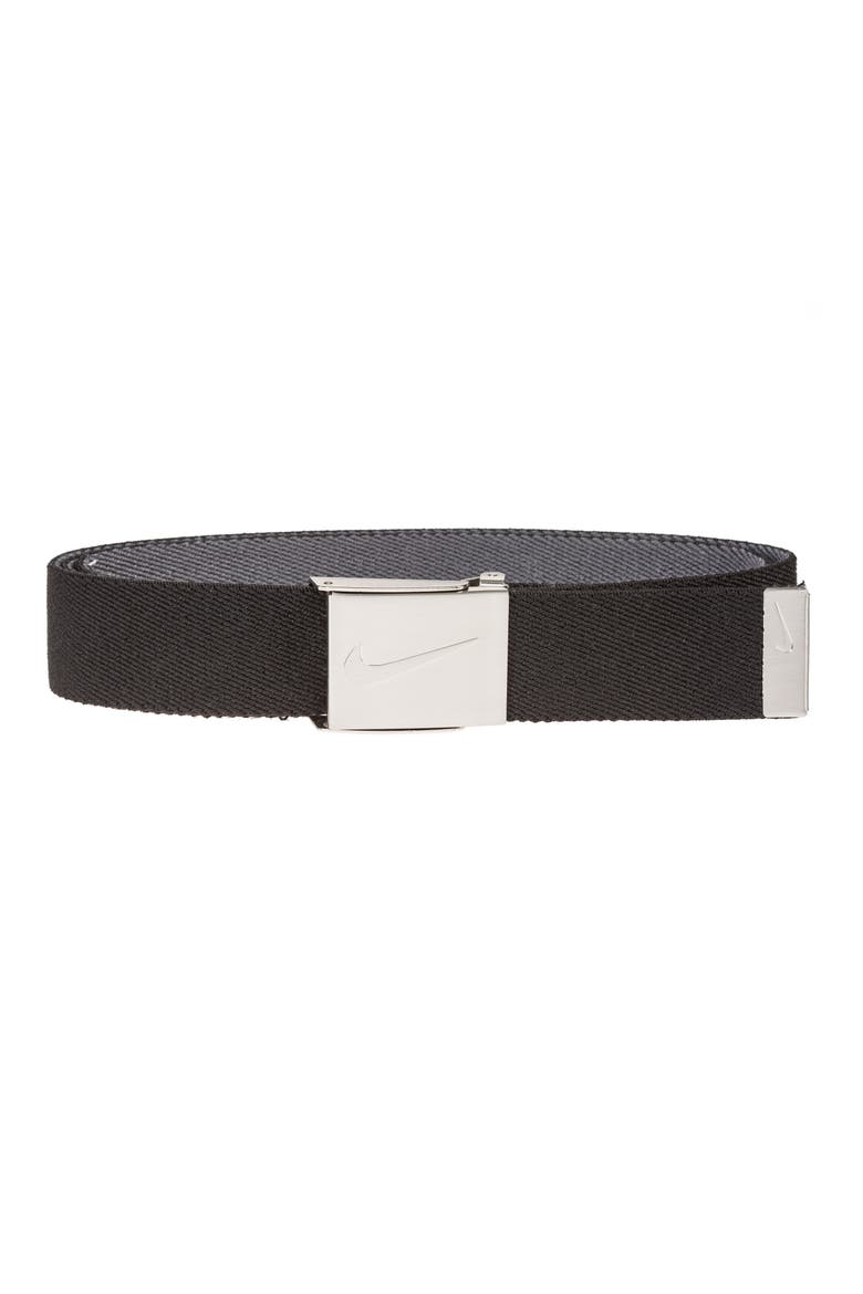 Reversible Web Belt, Main, color, BLACK/GREY