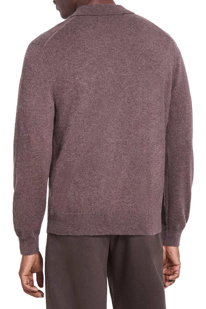 Johnny Collar Cashmere Sweater, Alternate, color, ESPRESSO MELANGE