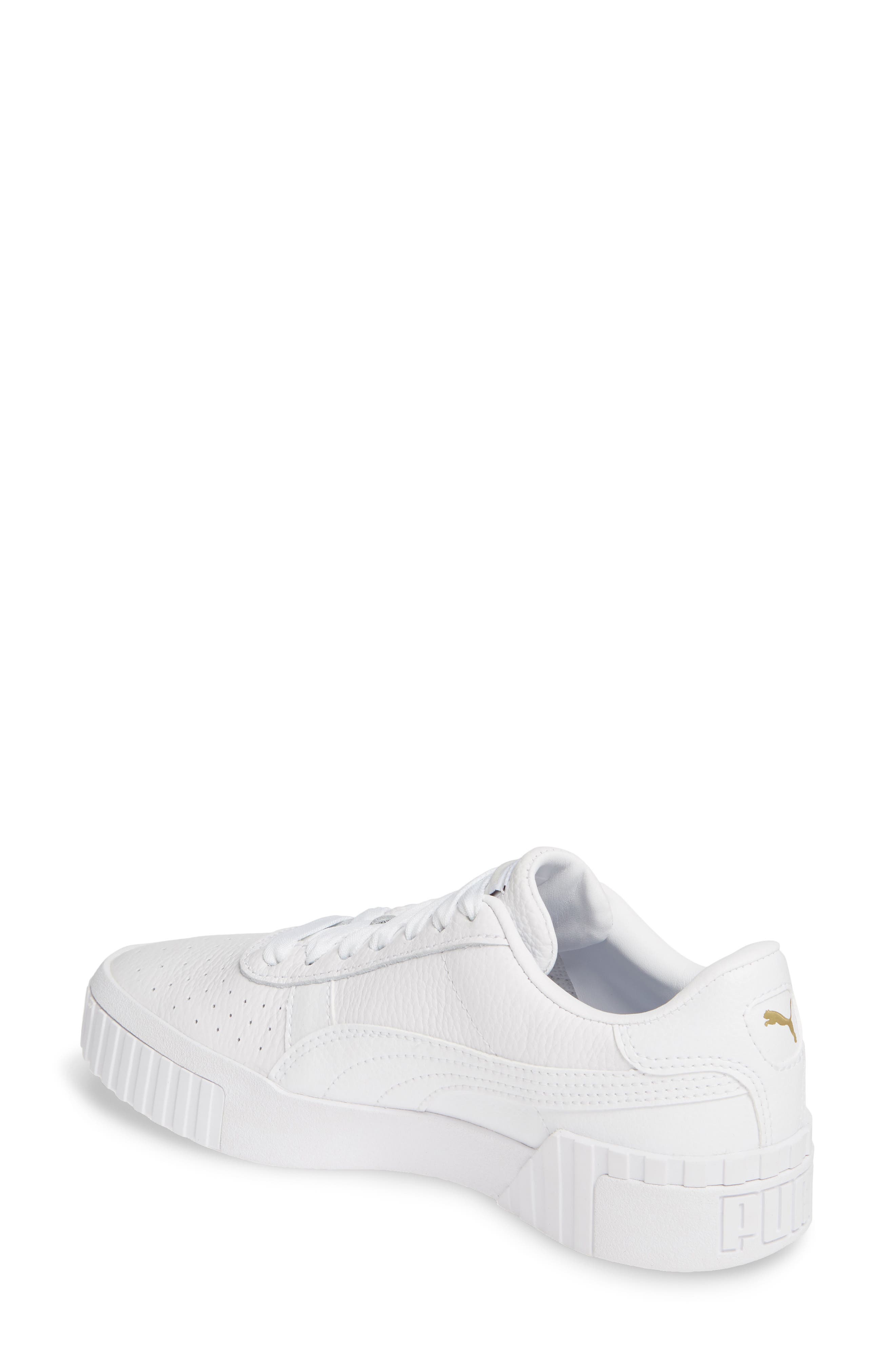 Cali Sneaker, Alternate, color, PUMA WHITE/ PUMA WHITE/ PINK