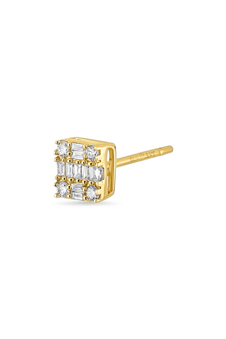 Icon 18k Gold Diamond Stud Earrings, Alternate, color, 18KY