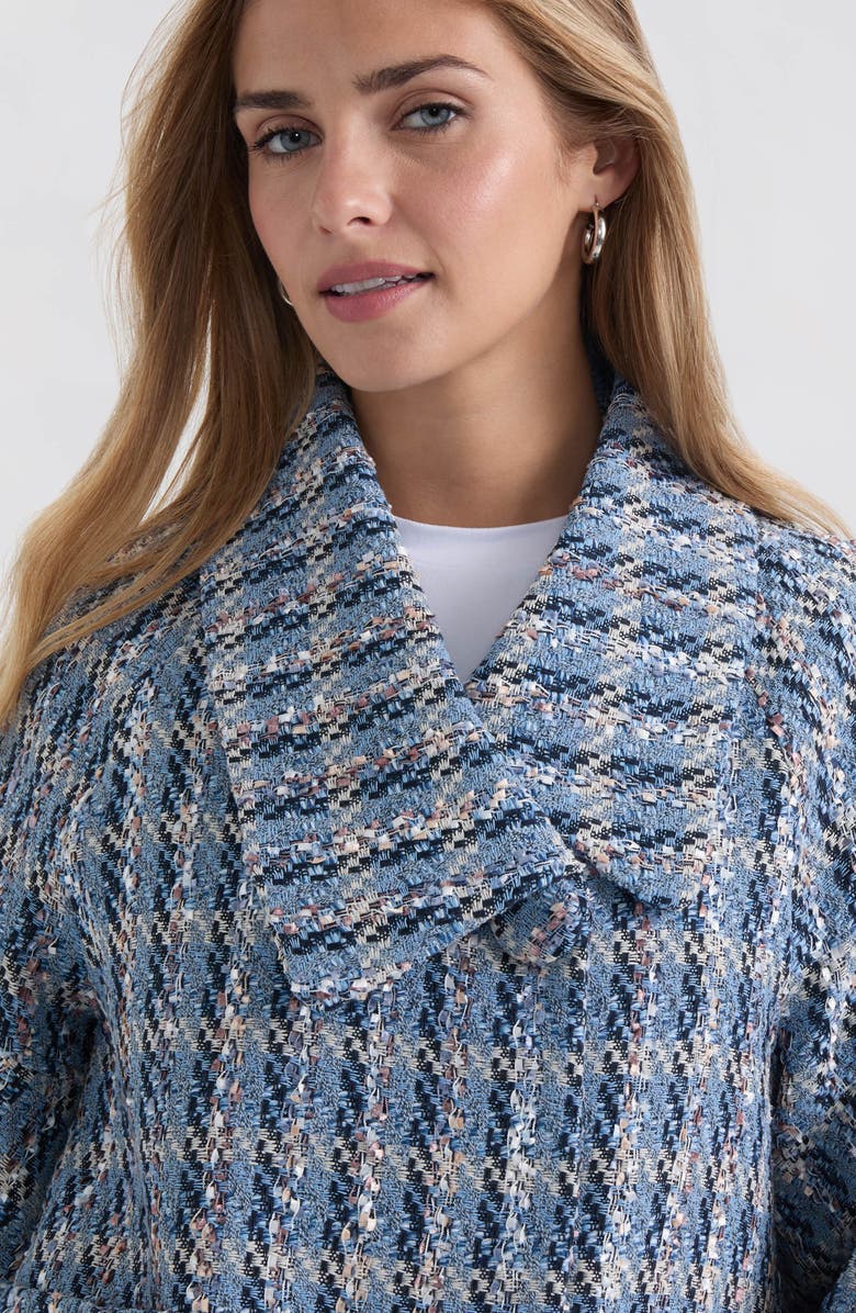 NVLT Tweed Crop Jacket, Alternate, color, Blue