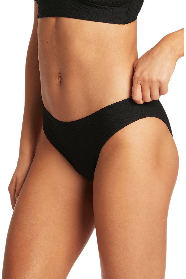 Classic Bikini Bottoms, Alternate, color, BLACK