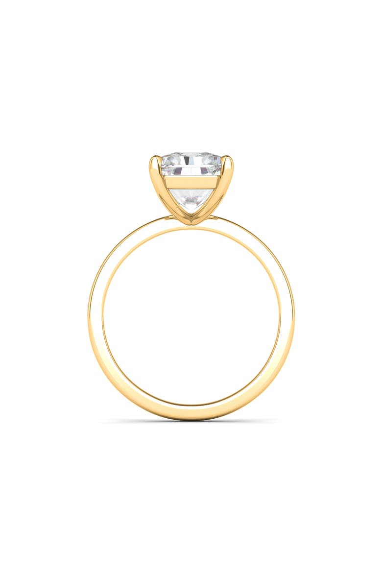 Radiant Cut Lab Created Diamond Ring, Alternate, color, 18K YELLOW GOLD