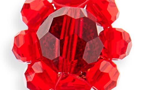 Simone Rocha Beaded Drop Earrings In Red