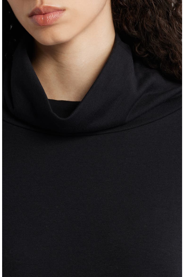 Cowl Neck Knit Top, Alternate, color, BLACK