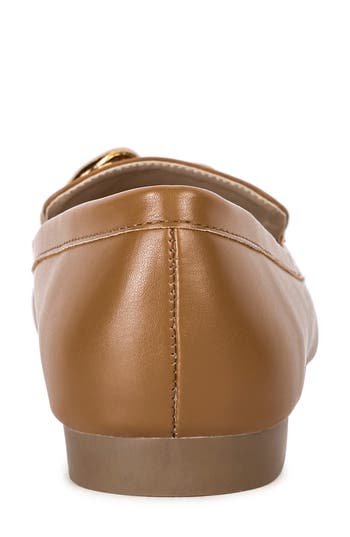 London Rag Chain Detail Faux Leather Loafer In Tan