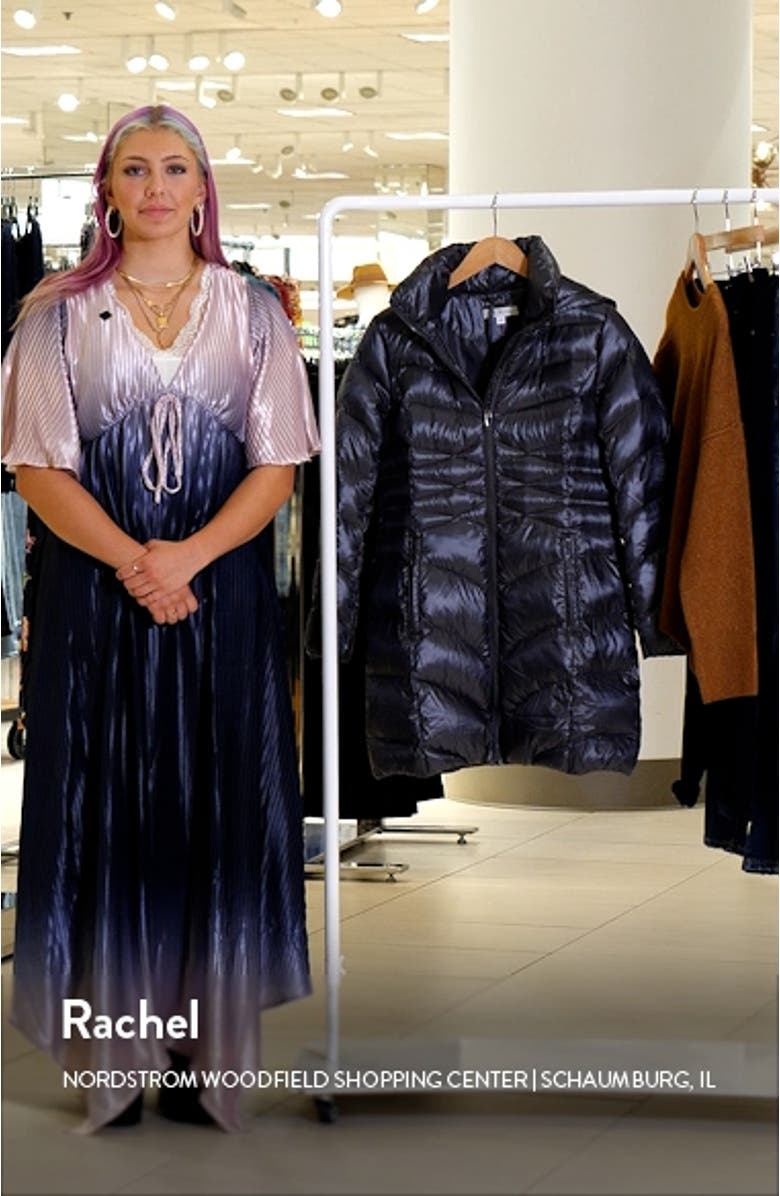 Quilted Puffer Jacket with Removable Hood, sales video thumbnail