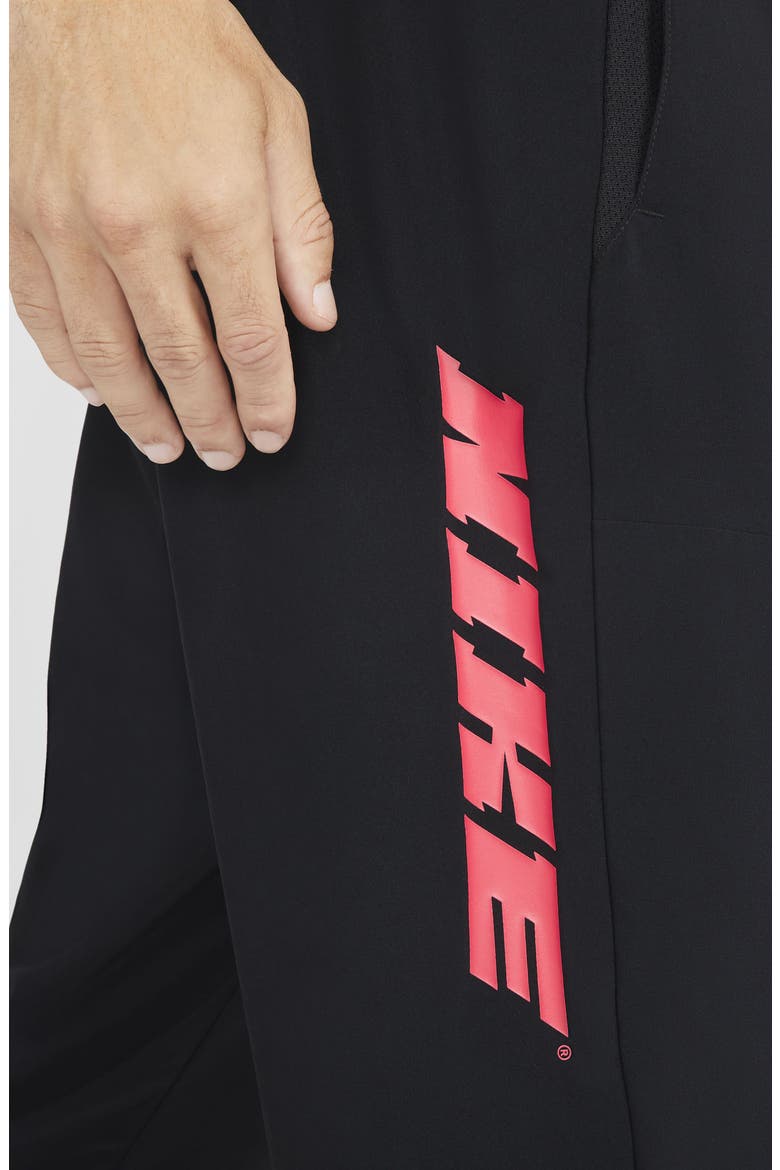Men's Sport Clash Pocket 7/8 Training Pants, Alternate, color, BLACK/ WHITE
