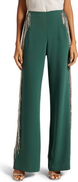 Cinq à Sept Remy Rhinestone Fringe Pants