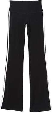 Lezat Ella Organic Cotton High-Rise Flare Stripe Leggings