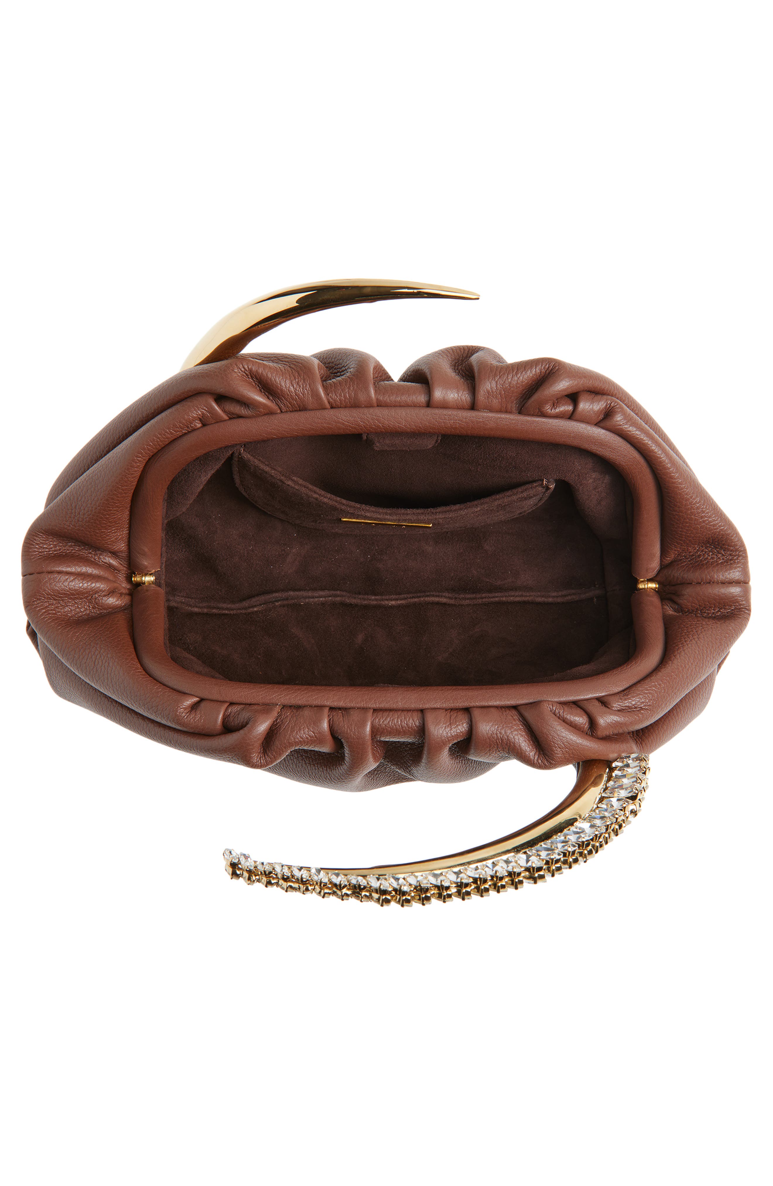 L’alingi Karma Leather Pouch, Alternate, color, Chocolate Brown